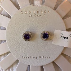 NWT Contessa Di Capri Stud Earrings